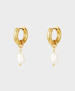 Chunky Pearl Hoops