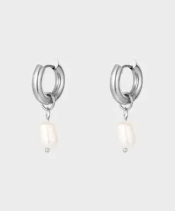 Chunky Pearl Hoops