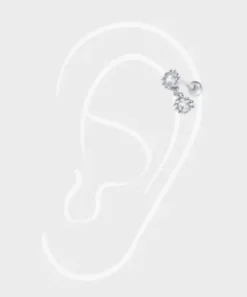 Double Stone Piercing