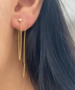 Long Thread Øreringe