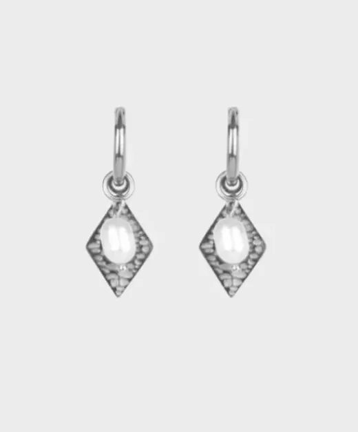 Marina Øreringe - Solvfarvet